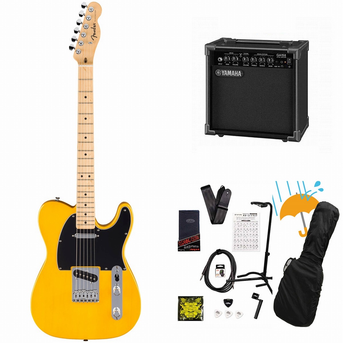 Fender / Standard Telecaster Maple Fingerboard Black Pickguard 
