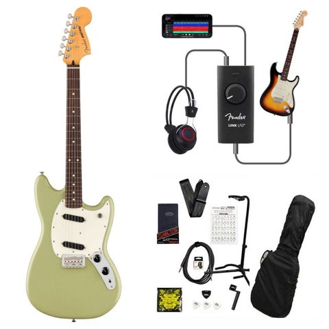 Fender / Player II Mustang Rosewood Fingerboard Birch Green  録音＆セッションで上達！Fender Link I/O付き13点セット