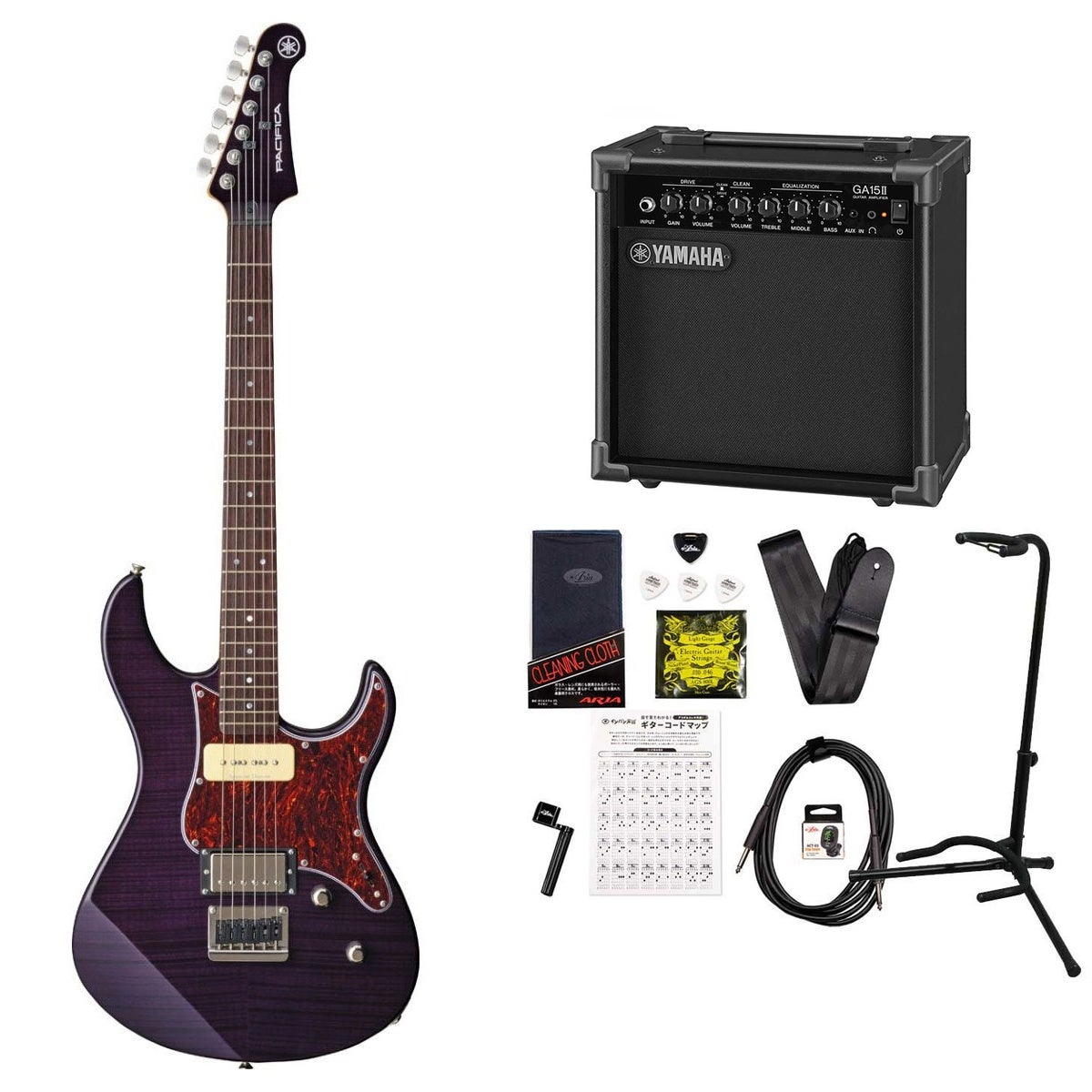 美品YAMAHA Pacifica611HFM TPP YAMAHA PACIFICA PAC611HFM TPP (Translucent Purple)｜ミュージック