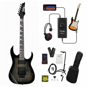 Ibanez / Gio GRG320FA-TKS (Transparent Black Sunburst) アイバニーズ  録音＆セッションで上達！Fender Link I/O付き13点セット