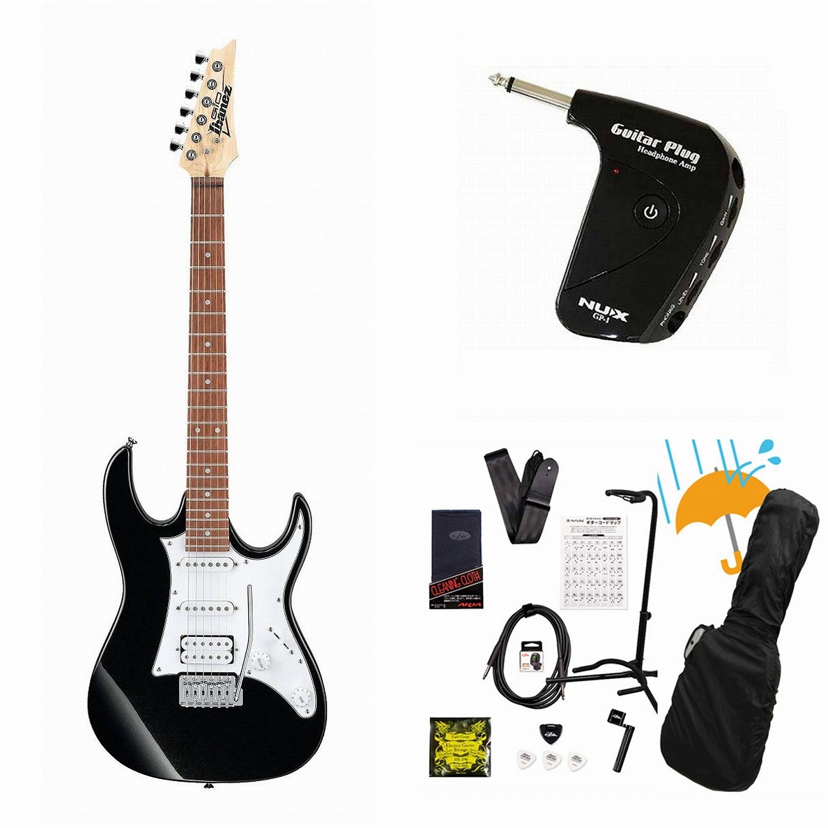 Ibanez / GRX40 Black Night GRX40-BKN GIO Series 入門用 GP-1アンプ