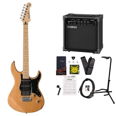 YAMAHA / PACIFICA 112VMX YNS (イエローナチュラルサテン) ブラックピックガード YAMAHA GA15IIアンプ付属初心者セットR