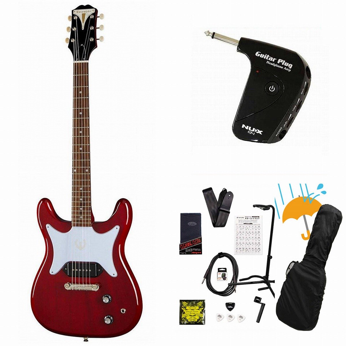 Epiphone / Coronet Cherry (CH) コロネット エレキギター GP-1アンプ