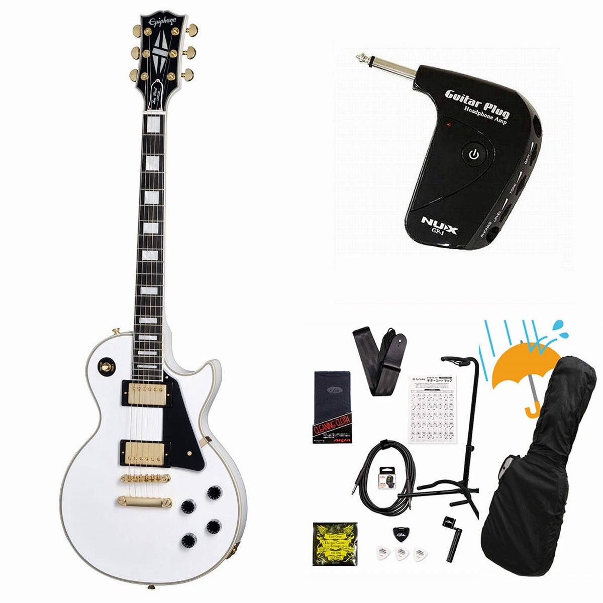 Epiphone / Inspired by Gibson Custom Les Paul Custom Alpine White Epiphone / Inspired by Gibson Custom Les Paul Custom Alpine White