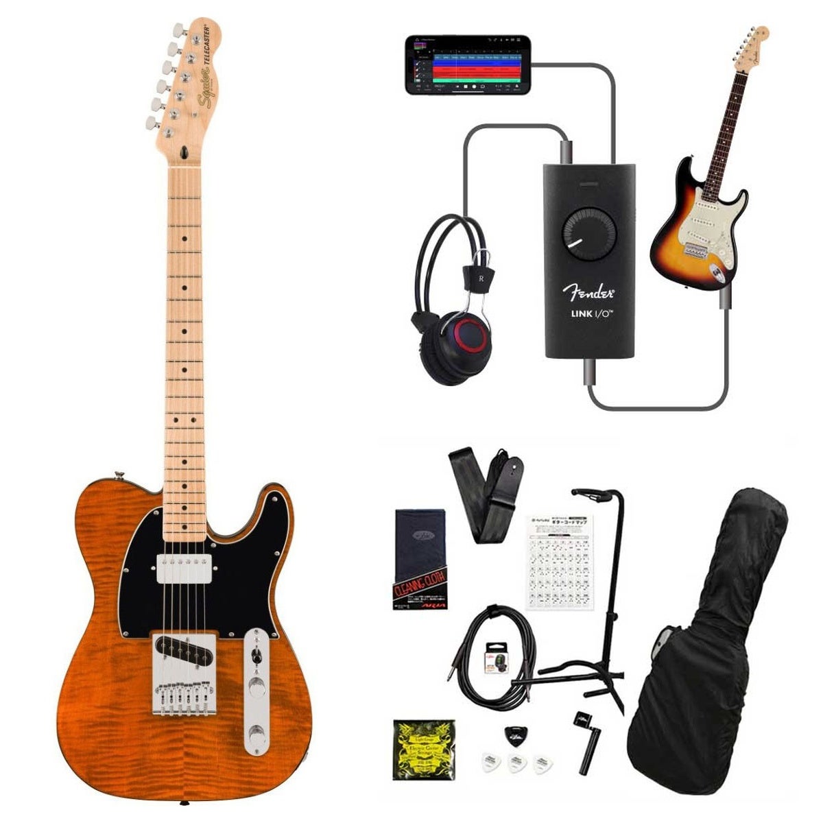 Squier / Affinity Series Telecaster FMT SH Maple Fingerboard Black