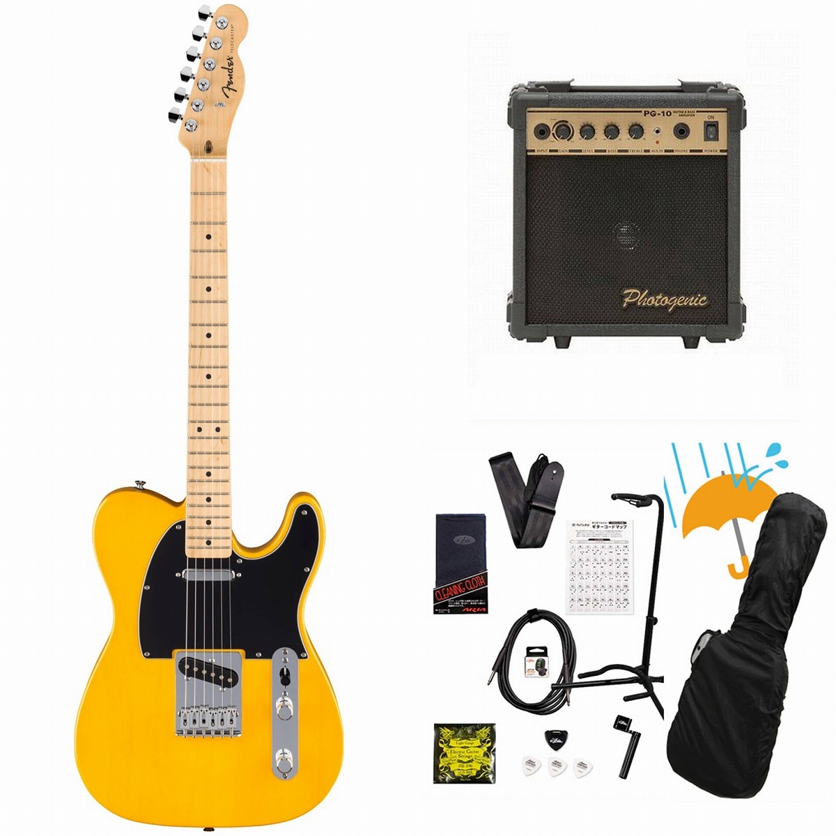 Fender / Standard Telecaster Maple Fingerboard Black Pickguard