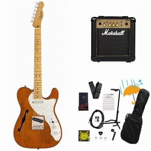 Squier by Fender / Classic Vibe 60s Telecaster Thinline Maple FB Natural エレキギター Marshall MG10アンプ付属エレキギター初心者セットR