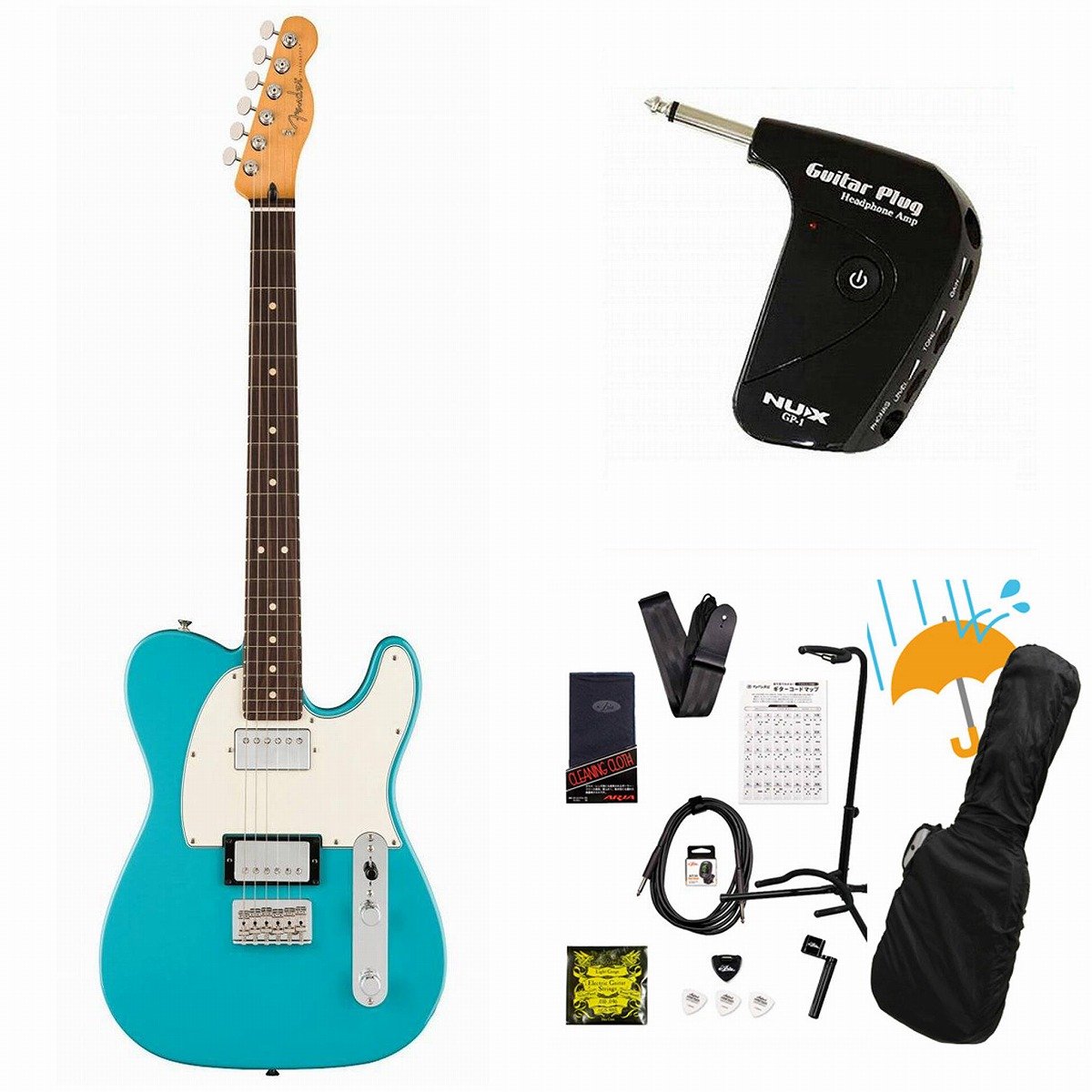 Fender / Player II Telecaster HH Rosewood FB Aquatone Blue エレキギター GP-1アンプ付属エレキギター初心者セットR