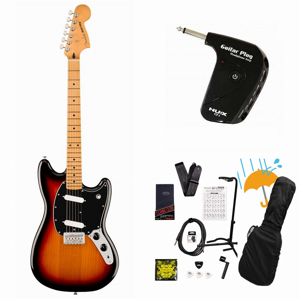Fender / Player II Mustang Maple FB 3-Color Sunburst エレキギター