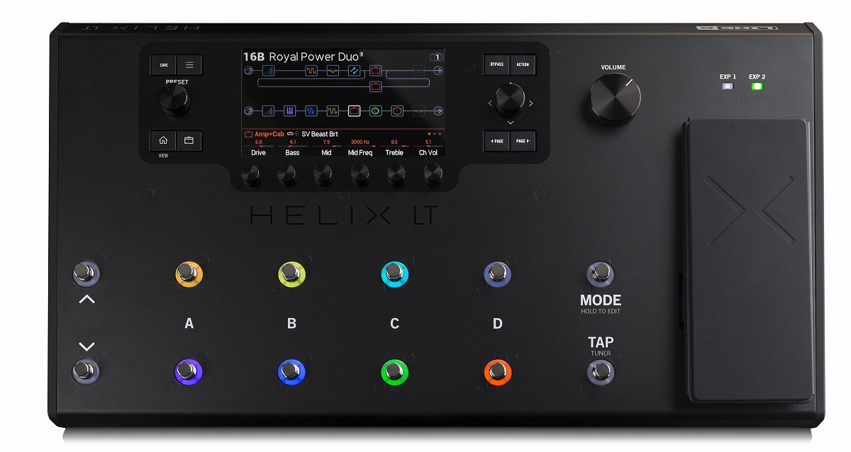 美品Line6 Helix LT ギタープロセッサー 専用ケース付き Line6 / HELIX LT プロスペック・ギタープロセッサー ラインシックス