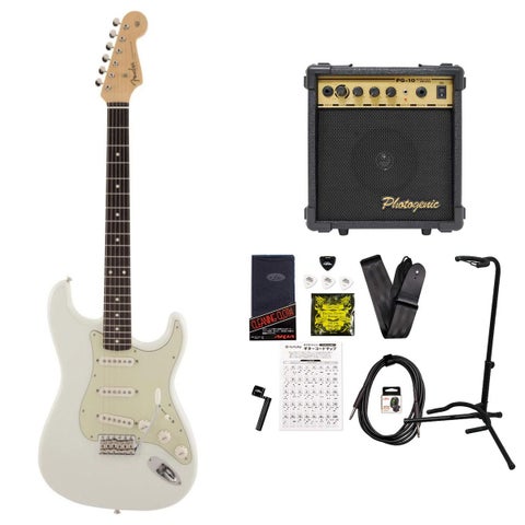 Fender / Made in Japan Traditional 60s Stratocaster Rosewood FB Olympic White PG-10アンプ付属エレキギター初心者セットR