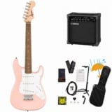 Squier by Fender / Mini Stratocaster Laurel Fingerboard Shell Pink