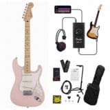 Fender / Made in Japan Junior Collection Stratocaster Maple FB Satin Shell Pink [ショート]  録音＆セッションで上達！Fender Link I/O付き13点セットの商品ページ