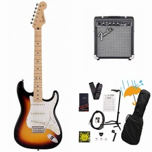 Fender / Made in Japan Junior Collection Stratocaster Maple FB 3-Color Sunburst Fender 10Wアンプ付属エレキギター初心者セットR