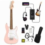 新品弦交換&整備済み　スクワイヤーミニbyFender Squier Mini Squier by Fender / Mini Stratocaster Laurel Fingerboard Shell Pink