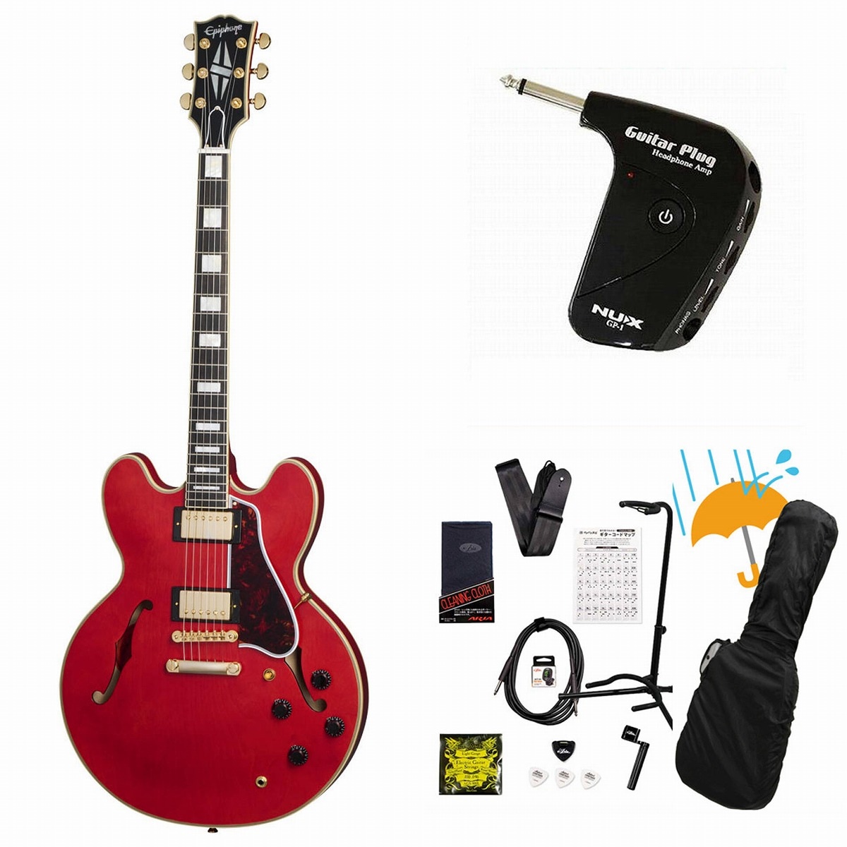 Epiphone / Inspired by Gibson Custom 1959 ES-355 Cherry Red GP-1