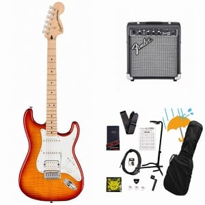 Squier by Fender / Affinity Series Stratocaster FMT HSS Maple FB WH PG Sienna Sunburst エレキギター Fender 10Wアンプ付属エレキギター初心者セットR