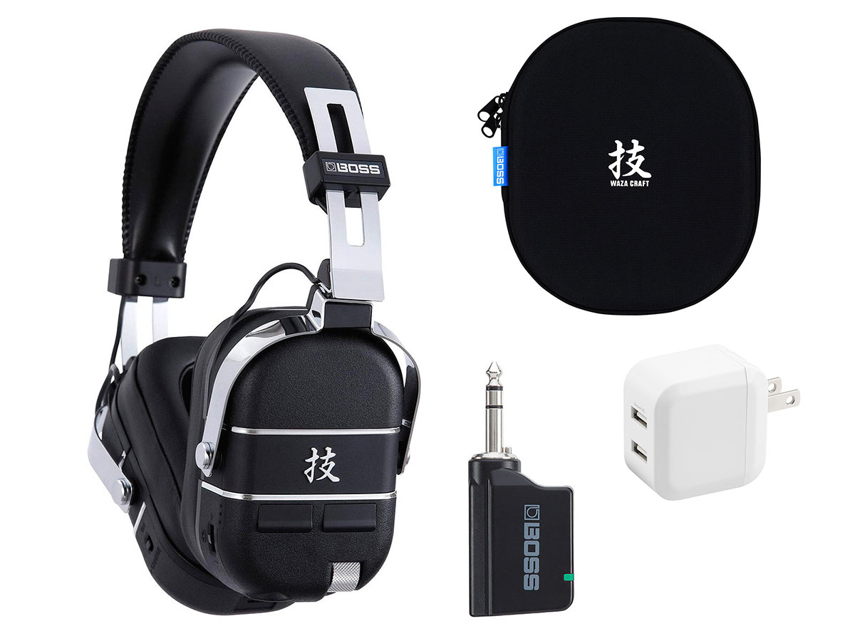 WAZA-AIR 無線ヘッドフォン 専用ケース付き BOSS / 技 WAZA-AIR (USB Type-C仕様) [WAZA-AIR BASS専用ケース CB-WZ