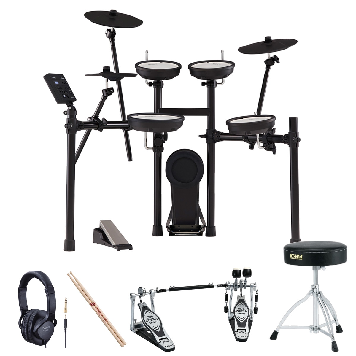 Roland / TD-07KV すぐに使えるTAMAツインペダルセット | 電子ドラム