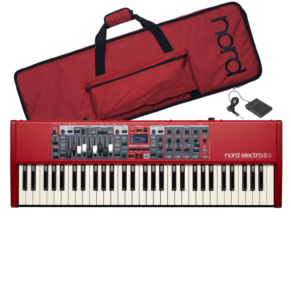 Nord Electro 6D 61鍵　純正ケース、ペダル付き nord ノード / nord electro 6D 61【専用ケースセット！】61鍵盤ノード