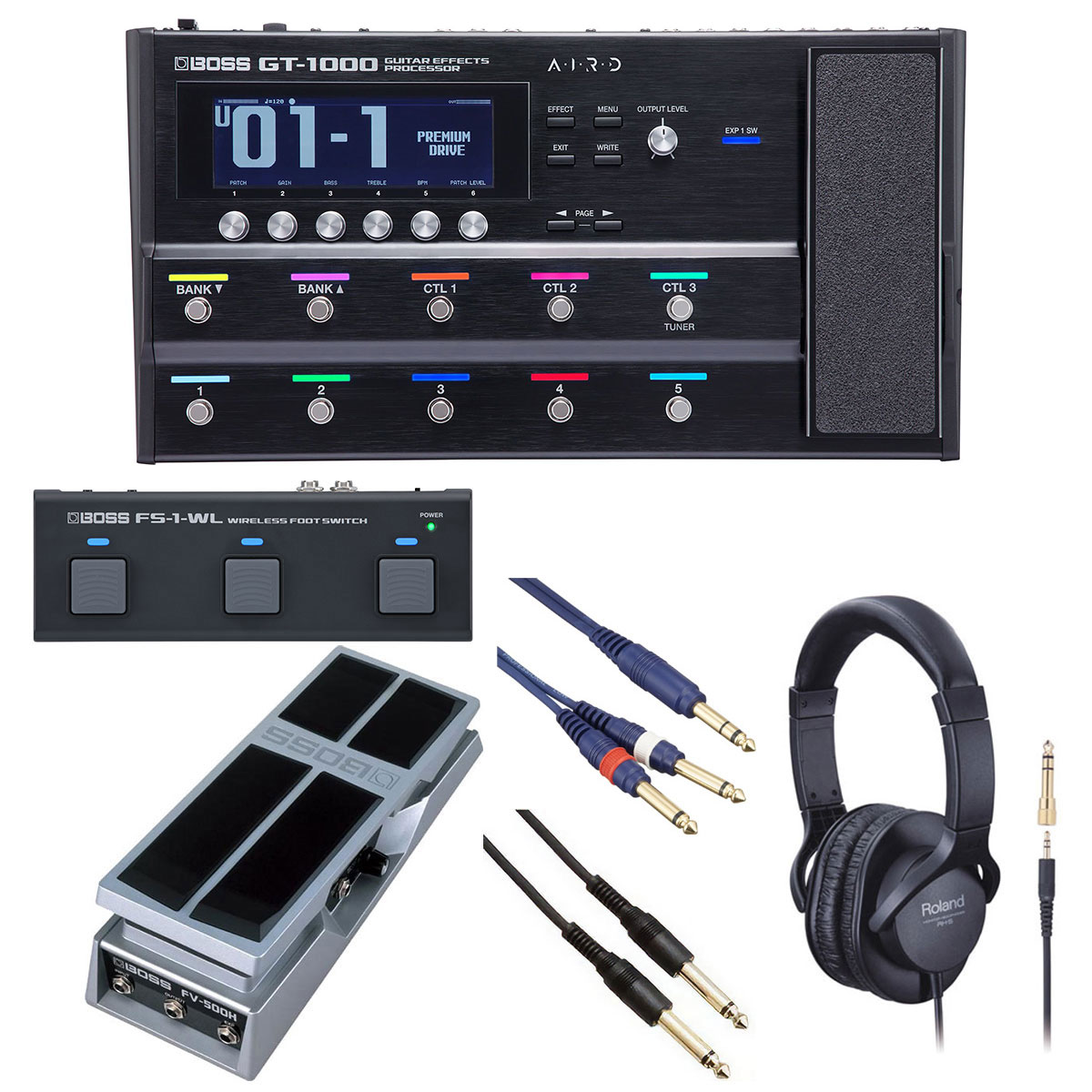 BOSS / GT-1000 [自由自在にサウンドメイクセット] FS-1-WL + FV-500H