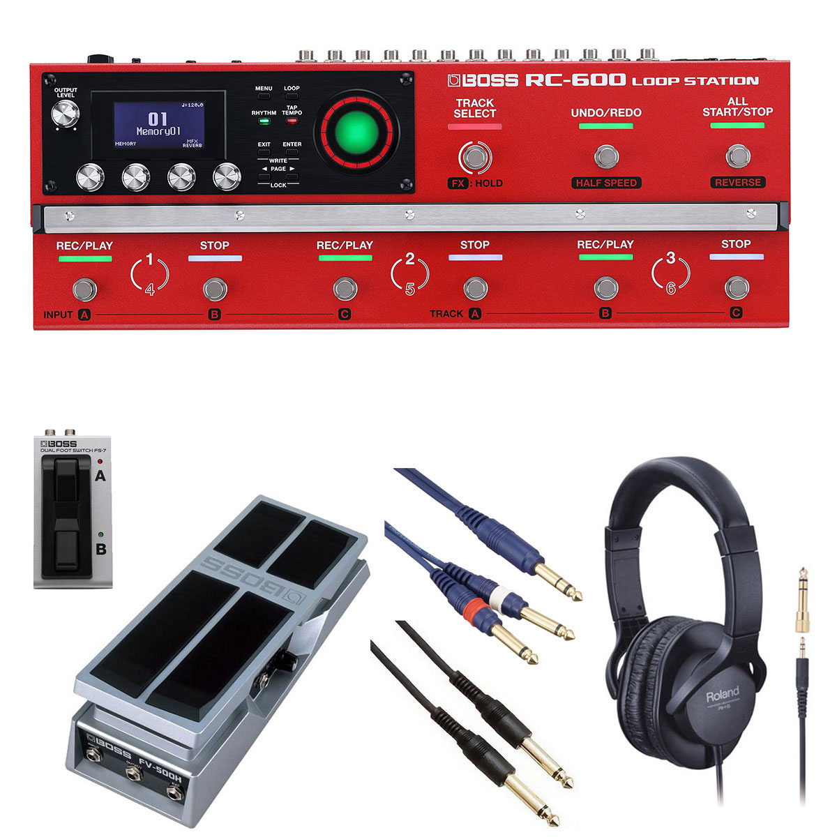 BOSS / RC-600 ルーパー [自由自在にサウンドメイクセット] FS-7 + FV