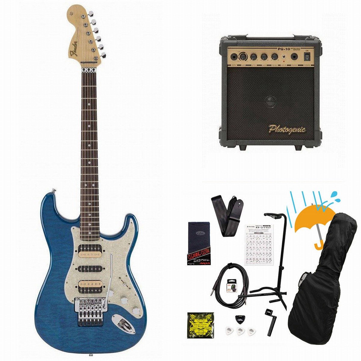 Fender / Michiya Haruhata Stratocaster Caribbean Blue Trans 春畑