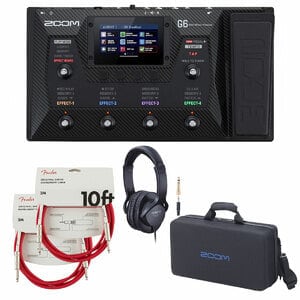 ZOOM G6 ギターエフェクター ケーブル付き ZOOMのマルチエフェクター