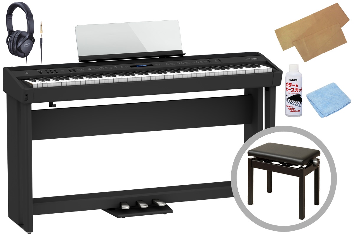 Roland ローランド / FP-90X BK ブラック【専用スタンド＆ペダル+高低
