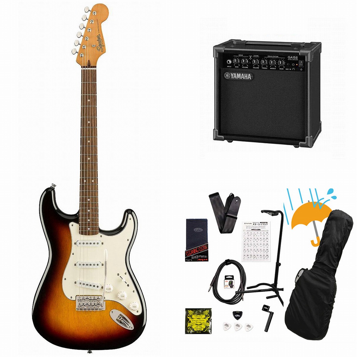 Squier by Fender / Classic Vibe 60s Stratocaster Laurel FB 3-Color