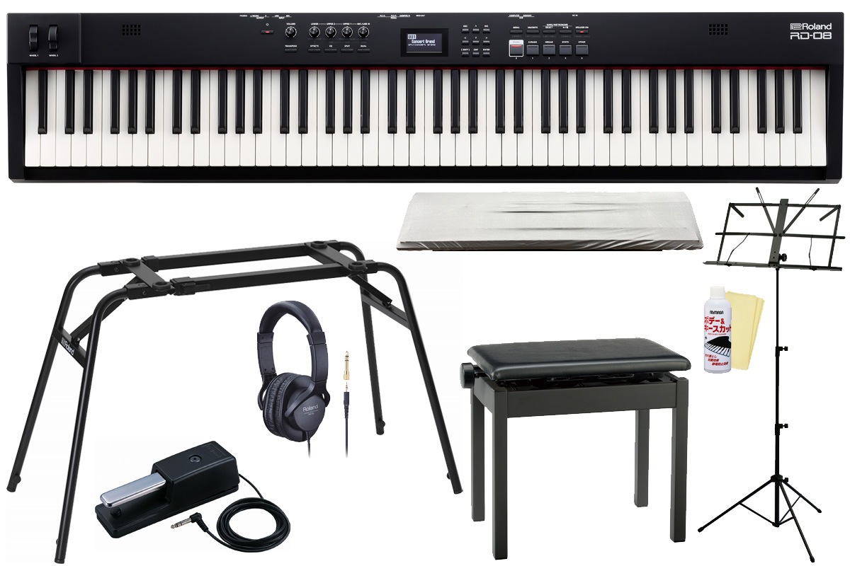 Roland ローランド / RD-08 [スタートセット！] ステージピアノ