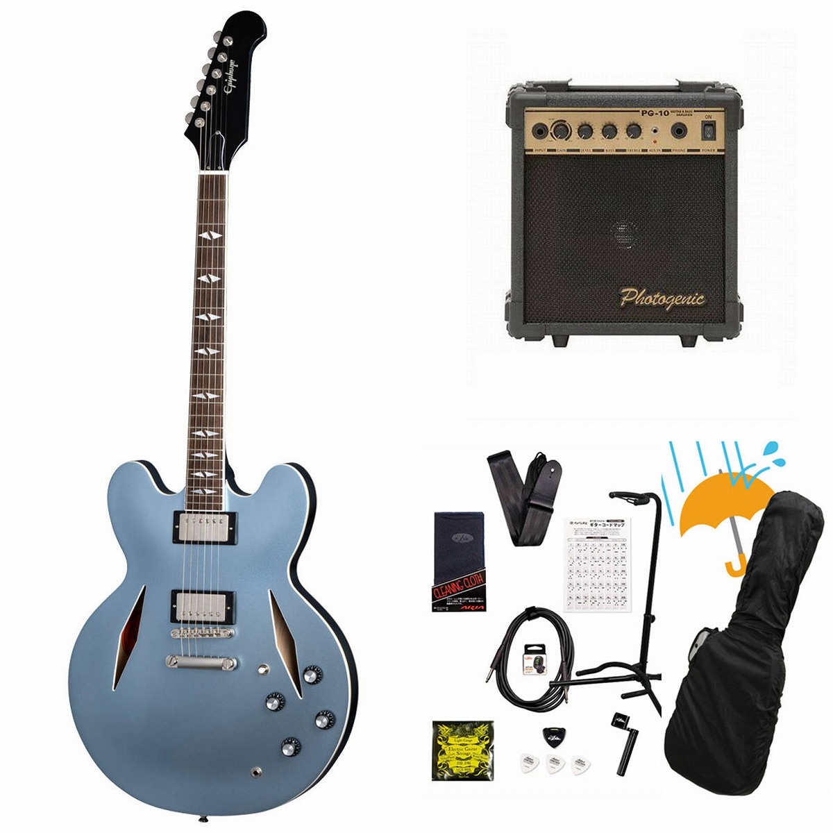 Epiphone / Inspired by Gibson Custom Dave Grohl DG-335 Pelham Blue
