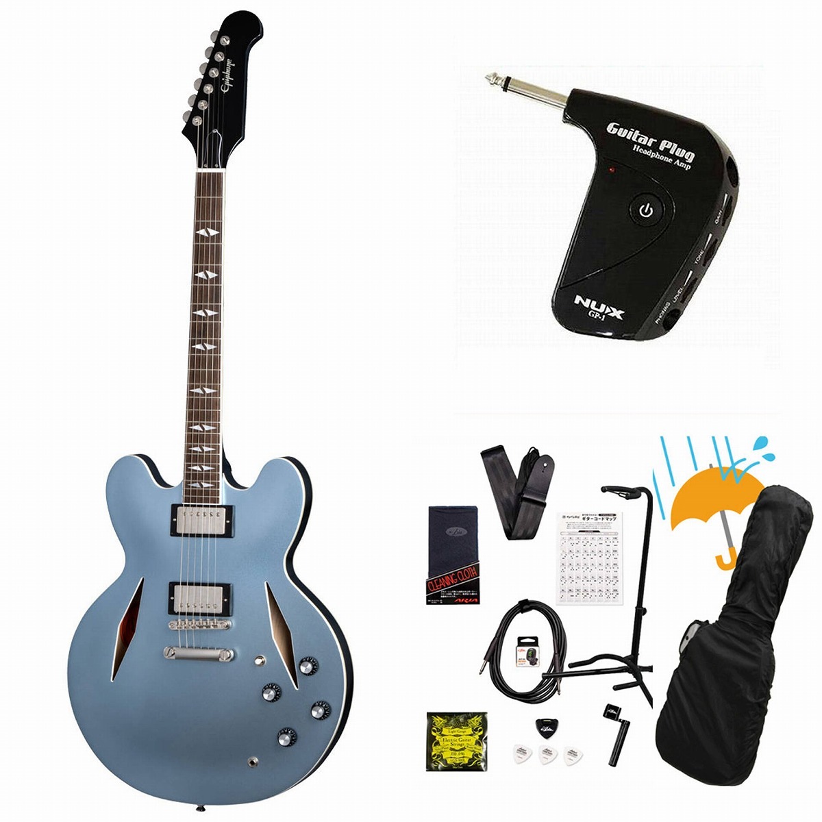Epiphone / Inspired by Gibson Custom Dave Grohl DG-335 Pelham Blue