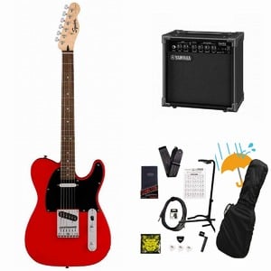 Squier by Fender / Sonic Telecaster Laurel FB BK PG Torino Red YAMAHA GA15IIアンプ付属初心者セットR