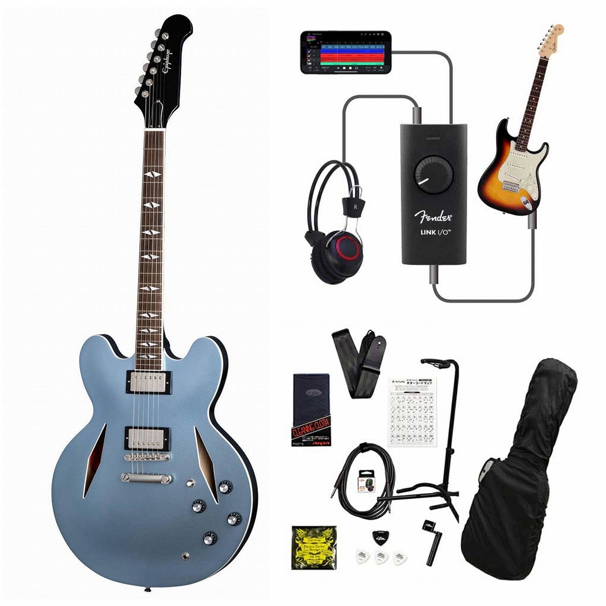 Epiphone / Inspired by Gibson Custom Dave Grohl DG-335 Pelham Blue