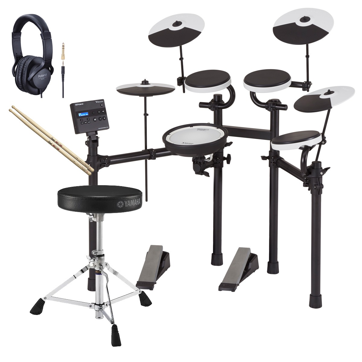 Roland / TD-02KV 3シンバル拡張キット ヤマハのドラムイスを採用した