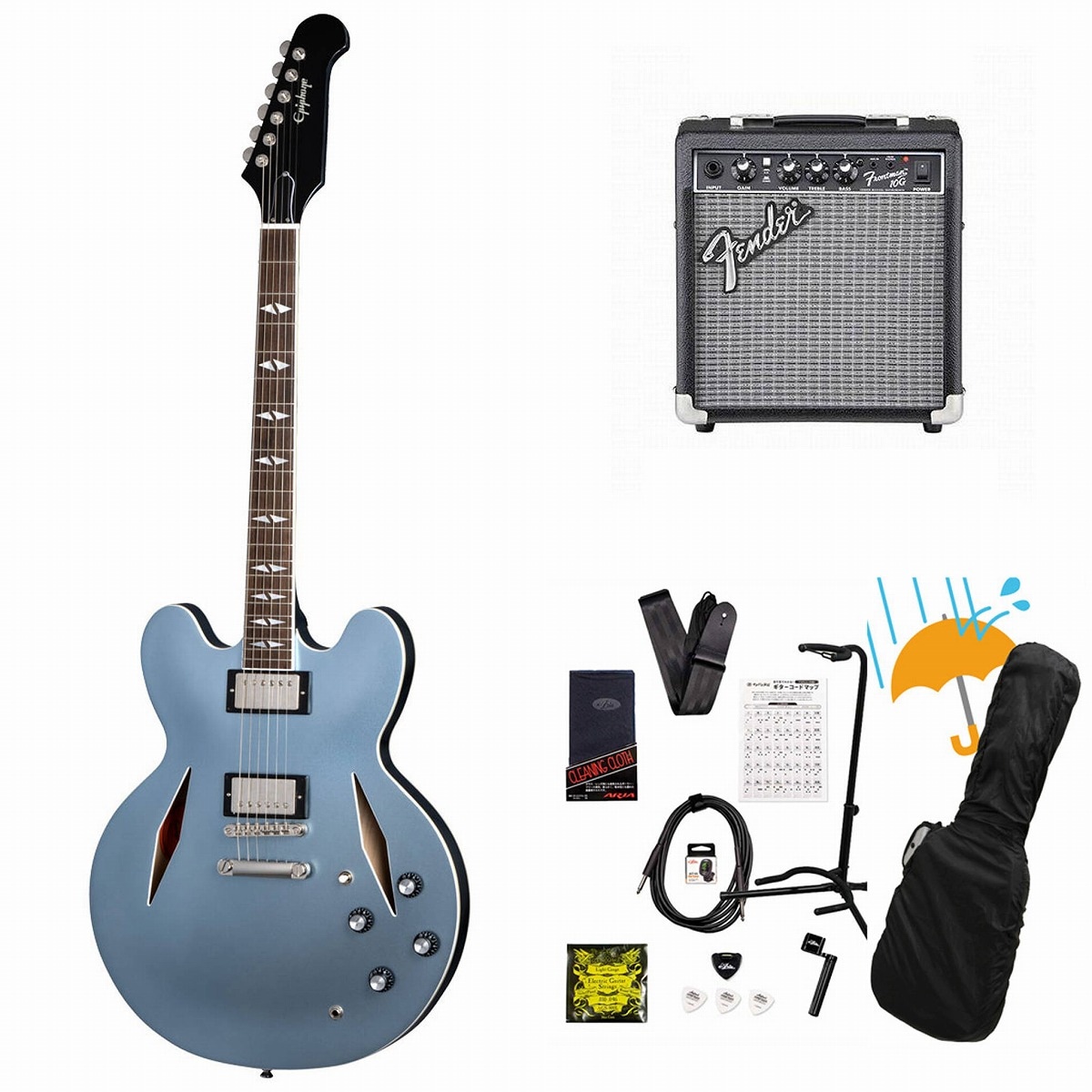 Epiphone / Inspired by Gibson Custom Dave Grohl DG-335 Pelham Blue