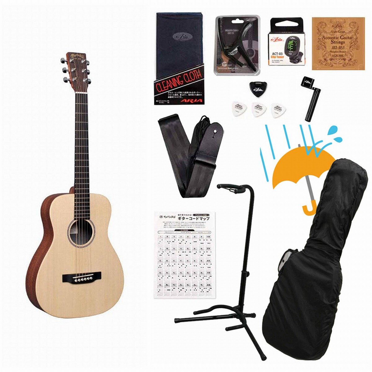 【美品】リトルマーチン LX1 アコースティックギター ギターケース付き Martin / LX1 Little Martin 【単板Top】 マーティン リトルマーチン