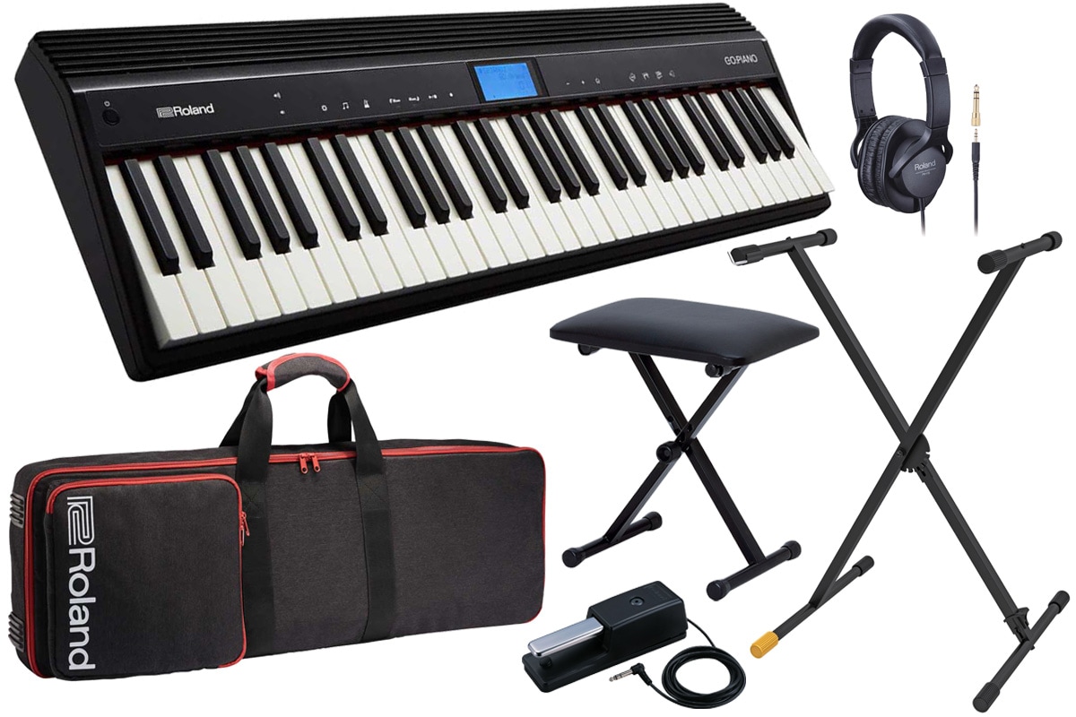 Roland GO-61P + DP-10ペダル + イス + スタンド Roland ローランド / GO-61P GO:PIANO【スタンド＆キーボードベンチ