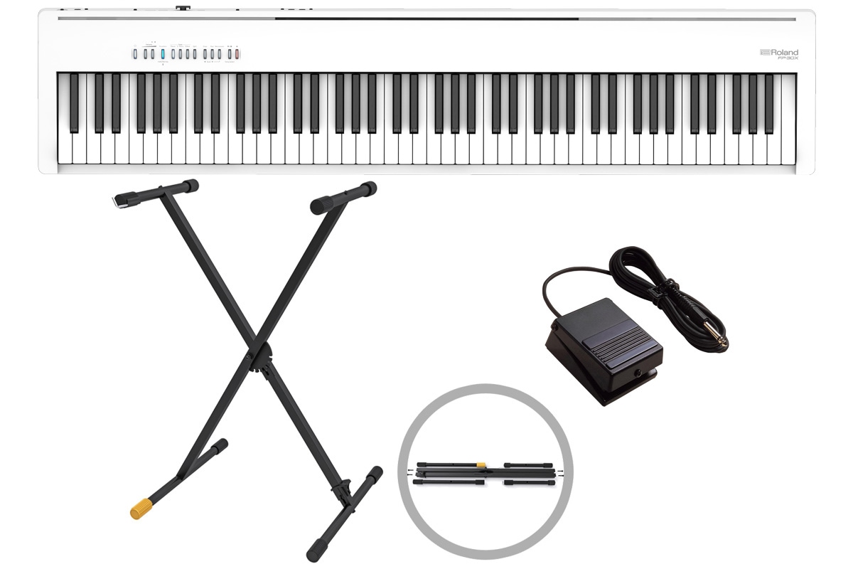 Roland ローランド / FP-30X WH 電子ピアノ 白/ホワイト【Xスタンド