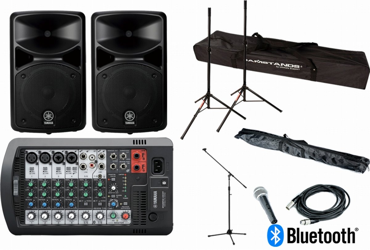 YAMAHA ヤマハ / STAGEPAS400BT スピーカースタンド・マイク・ケーブル