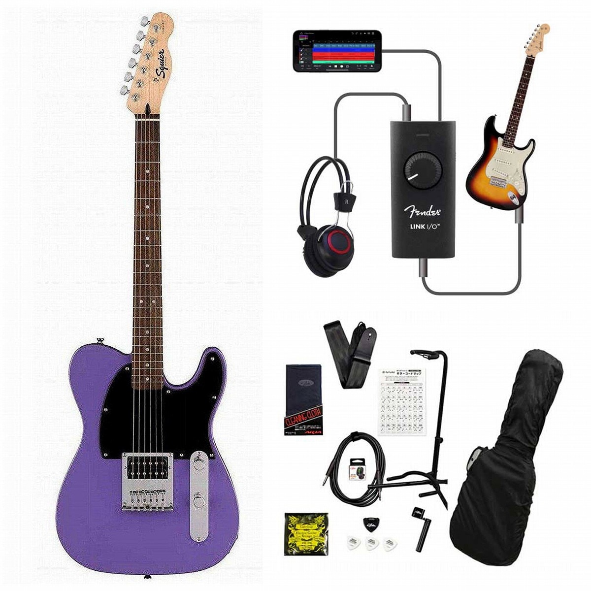 Squier / Sonic Esquire H Laurel Fingerboard Black Pickguard