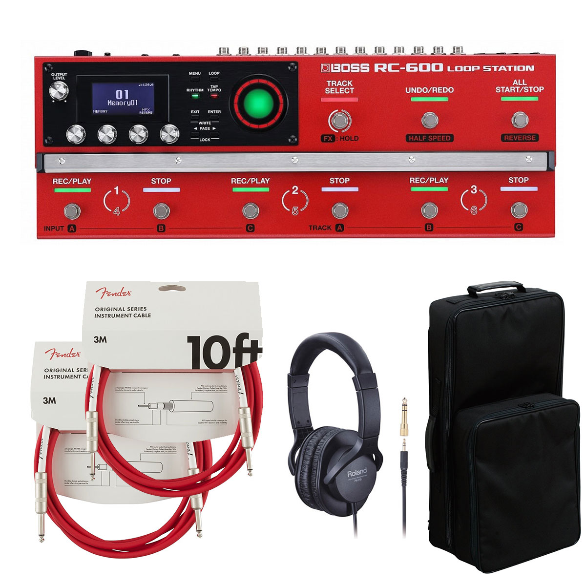 BOSS / RC-600 Loop Station [リュック式キャリングケース + 周辺機器