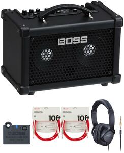 BOSS / DUAL CUBE BASS LX Bass DCB-LX Amplifier ベースアンプ [BT-DUAL + 周辺機器アイテム同時購入セット] フェンダー ケーブル(赤)