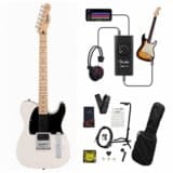 Squier by Fender / Sonic Esquire H Maple FB BK PG Arctic White