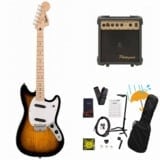 Squier by Fender / Sonic Mustang Maple FB WH PG 2-Color Sunburst