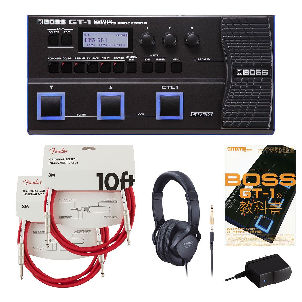 BOSS / GT-1 [GT-1の教科書 + 周辺機器アイテム同時購入セット