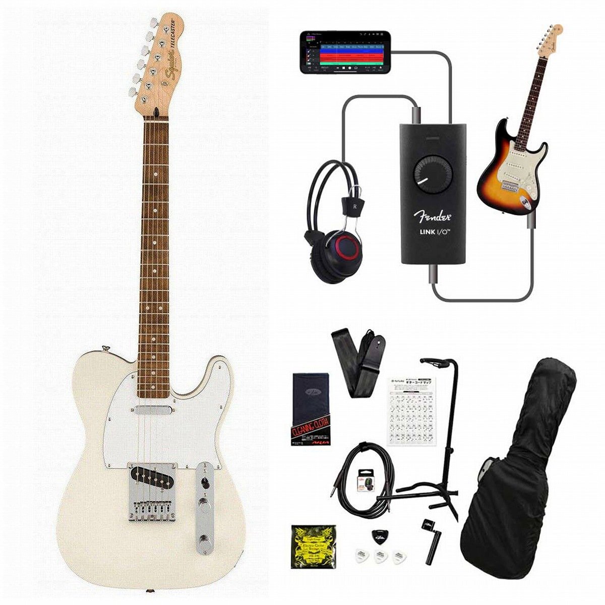 Squier Affinity Telecaster テレキャスター ケース付 Squier / Affinity Series Telecaster Laurel Fingerboard White