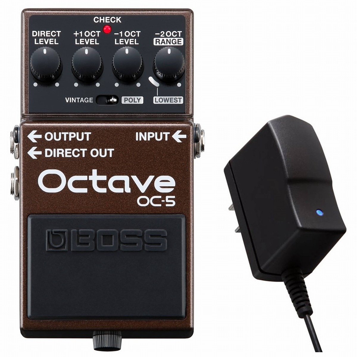 美品 BOSS OC-5 オクターバー (純正アダプタ＆サプライケーブル付) BOSS / OC-5 Octave OC5［純正ACアダプター同時購入セット］オクター