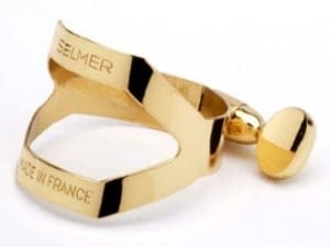 SELMER / リガチャー アルトサックス用 ゴールドラッカー仕上げ